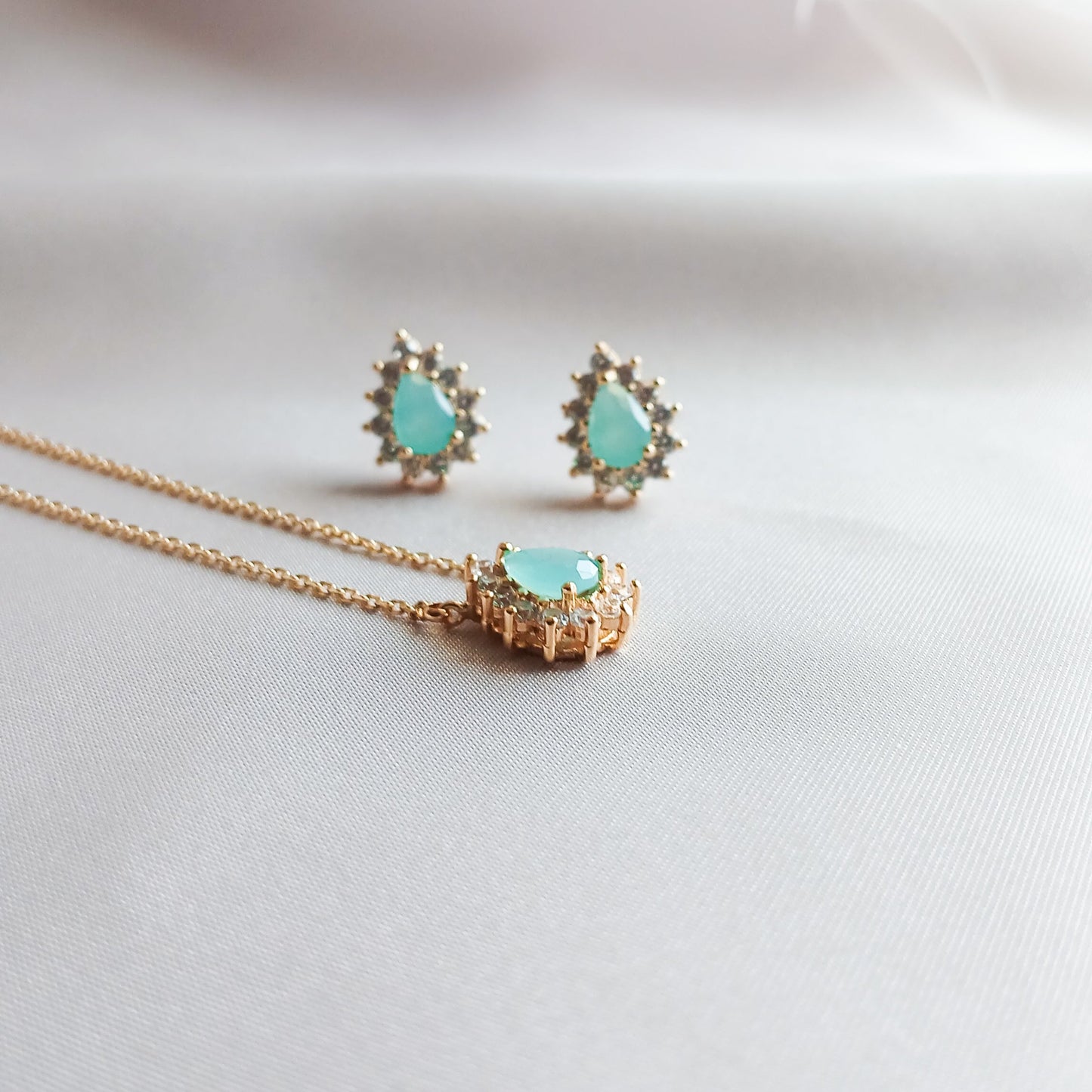 Ocean Bloom / Conjunto - Colar e Brincos