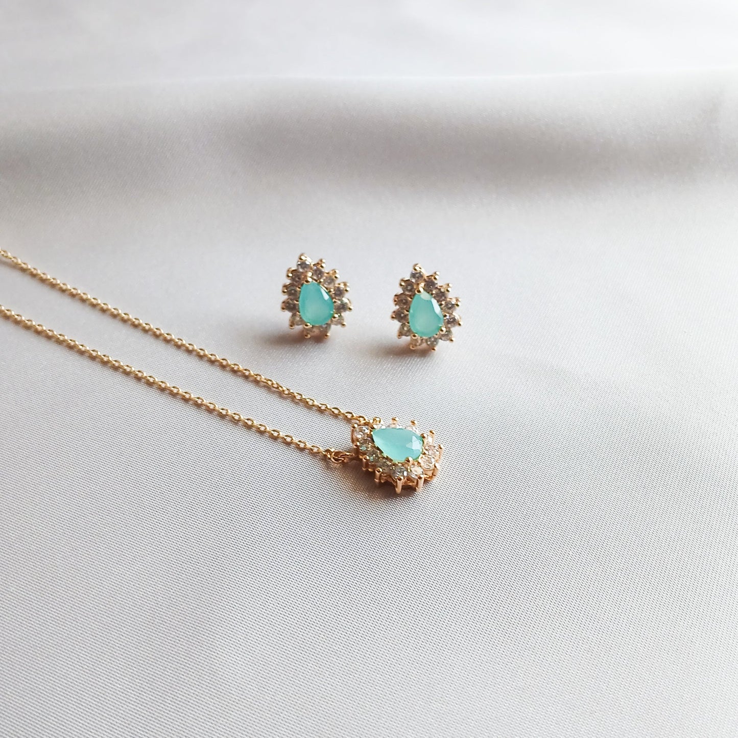 Ocean Bloom / Conjunto - Colar e Brincos