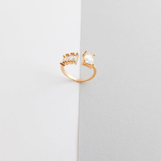 Glam Baguette Duo - Ring