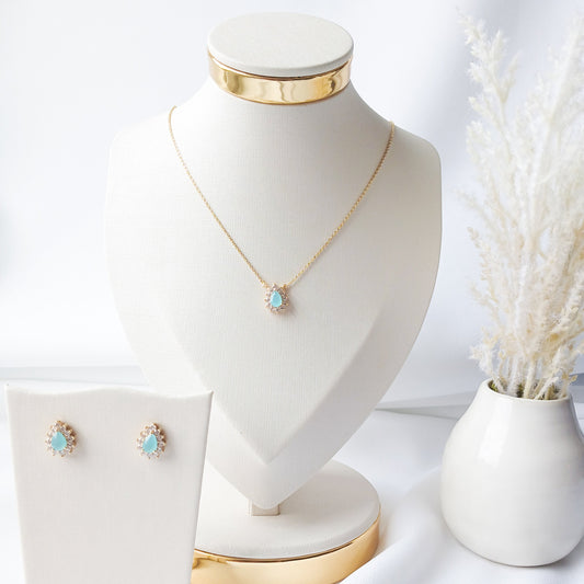 Ocean Bloom / Set - Necklace & Earrings