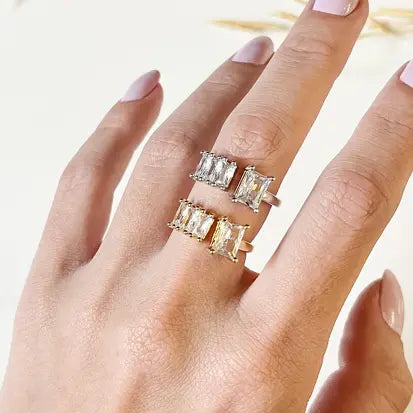 Glam Baguette Duo - Ring